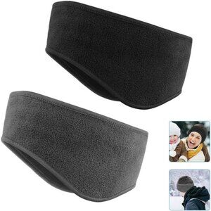 Ear Warmers Headband, Fleece Earmuffs Running Headband Winter Ear Covers